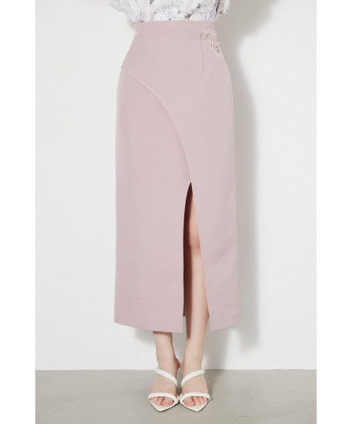 rienda（リエンダ）の「ラップスリムタイスカート（スカート・レディース・ピンク/ブルー/ホワイト/ブラック・SMALL/MEDIUM）」の9枚目の写真