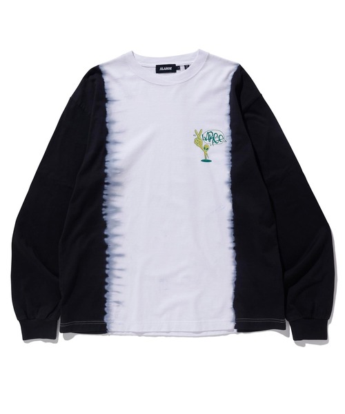 XLARGE（エクストララージ）の「TIE DYE L/S TEE（Tシャツ/カットソー・メンズ・ブラック/レッド/ネイビー・L/S/M/XL）」の2枚目の写真