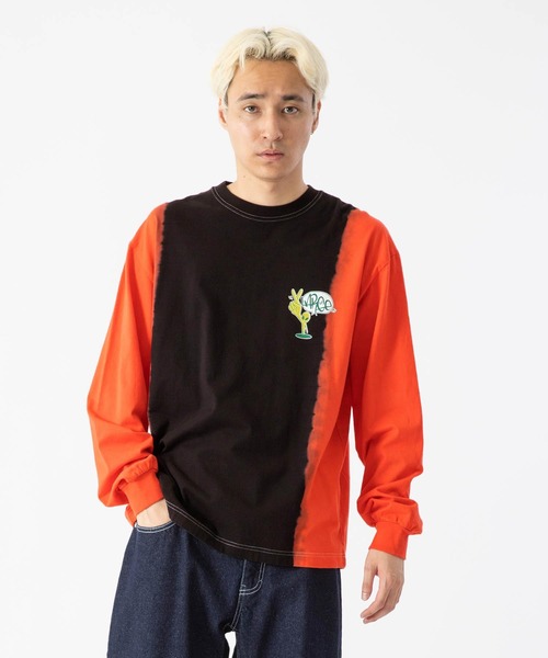 XLARGE（エクストララージ）の「TIE DYE L/S TEE（Tシャツ/カットソー・メンズ・ブラック/レッド/ネイビー・L/S/M/XL）」の7枚目の写真