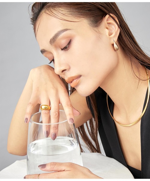 Settimissimo（セッティミッシモ）の「金属アレルギー対応サージカルステンレス316Lボリュームデザインリング（リング・レディース・シルバー/ゴールド・FREE）」の11枚目の写真