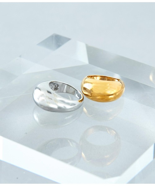 Settimissimo（セッティミッシモ）の「金属アレルギー対応サージカルステンレス316Lボリュームデザインリング（リング・レディース・シルバー/ゴールド・FREE）」の3枚目の写真