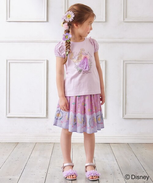 ANY（エニィ）の「【ディズニープリンセス】アート Tシャツ（Tシャツ/カットソー・キッズ・ライトグリーン系/ライラック系/ライトイエロー系・100/110/120/130/90）」の4枚目の写真