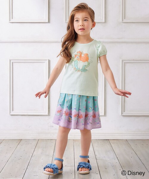 ANY（エニィ）の「【ディズニープリンセス】アート Tシャツ（Tシャツ/カットソー・キッズ・ライトグリーン系/ライラック系/ライトイエロー系・100/110/120/130/90）」の6枚目の写真