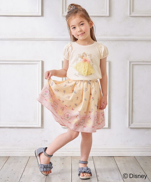 ANY（エニィ）の「【ディズニープリンセス】アート Tシャツ（Tシャツ/カットソー・キッズ・ライトグリーン系/ライラック系/ライトイエロー系・100/110/120/130/90）」の8枚目の写真