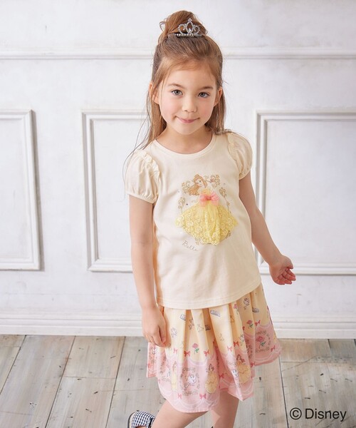 ANY（エニィ）の「【ディズニープリンセス】アート Tシャツ（Tシャツ/カットソー・キッズ・ライトグリーン系/ライラック系/ライトイエロー系・100/110/120/130/90）」の9枚目の写真