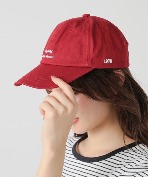 Honeys（ハニーズ）の「配色ロゴキャップ（キャップ・レディース・ブラック/エンジ/アイボリー・FREE）」の9枚目の写真