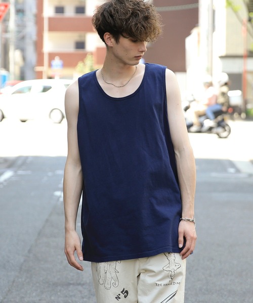 WAIPER.inc（ワイパーインク）の「Goodwear SUPER BIG タンクトップ　2W7-13210　USAコットン（Tシャツ/カットソー・メンズ・ブラック/杢グレー/ホワイト/ネイビー/チャコールグレー/ブルー系その他/グレー系その他・L/XL/M/S）」の7枚目の写真