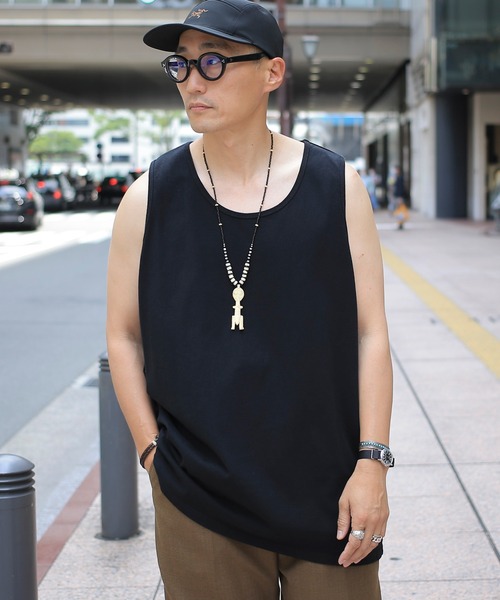 WAIPER.inc（ワイパーインク）の「Goodwear SUPER BIG タンクトップ　2W7-13210　USAコットン（Tシャツ/カットソー・メンズ・ブラック/杢グレー/ホワイト/ネイビー/チャコールグレー/ブルー系その他/グレー系その他・L/XL/M/S）」の18枚目の写真