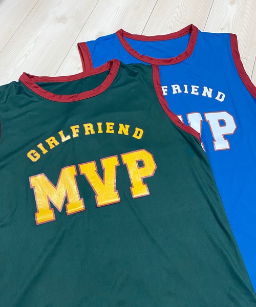 NANEA（ナネア）の「ユニフォーム風タンクトップ（タンクトップ・レディース・ブルー/グリーン・MEDIUM）」の3枚目の写真