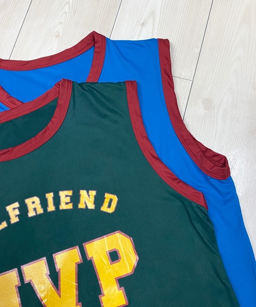 NANEA（ナネア）の「ユニフォーム風タンクトップ（タンクトップ・レディース・ブルー/グリーン・MEDIUM）」の4枚目の写真