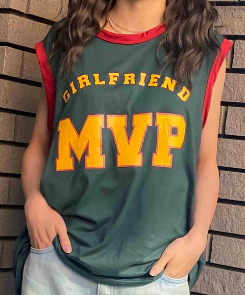 NANEA（ナネア）の「ユニフォーム風タンクトップ（タンクトップ・レディース・ブルー/グリーン・MEDIUM）」の11枚目の写真