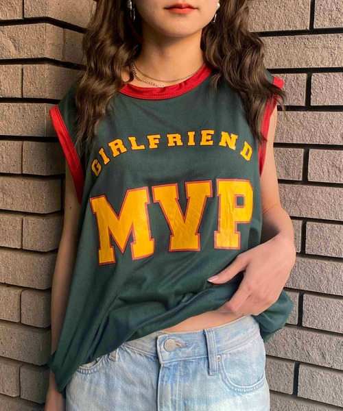 NANEA（ナネア）の「ユニフォーム風タンクトップ（タンクトップ・レディース・ブルー/グリーン・MEDIUM）」の10枚目の写真