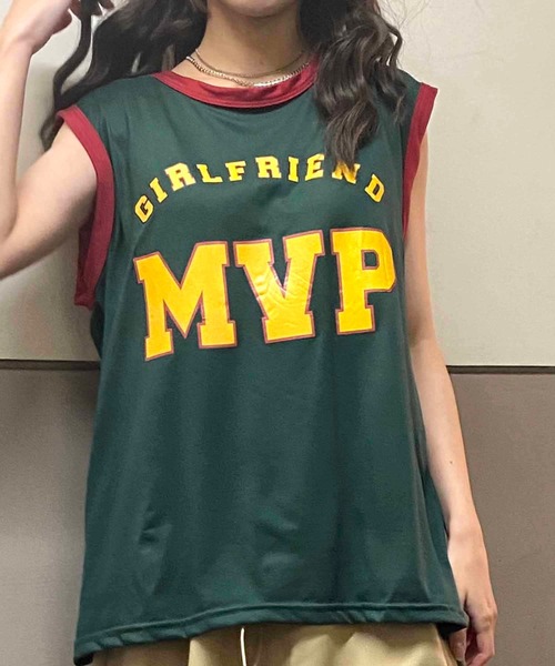 NANEA（ナネア）の「ユニフォーム風タンクトップ（タンクトップ・レディース・ブルー/グリーン・MEDIUM）」の15枚目の写真