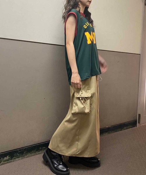 NANEA（ナネア）の「ユニフォーム風タンクトップ（タンクトップ・レディース・ブルー/グリーン・MEDIUM）」の18枚目の写真