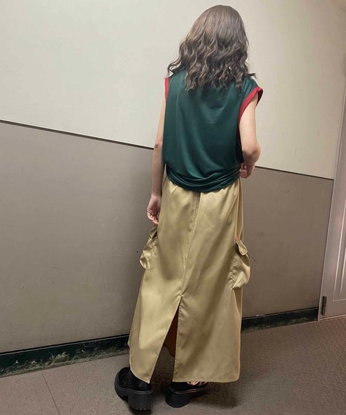 NANEA（ナネア）の「ユニフォーム風タンクトップ（タンクトップ・レディース・ブルー/グリーン・MEDIUM）」の20枚目の写真