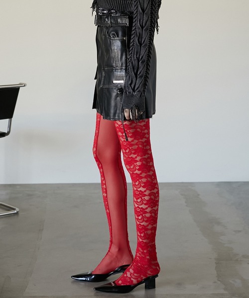 PRANK PROJECT（プランクプロジェクト）の「ヴィンテージヴィーガンレザーミニスカート / Vintage Vegan Leather Mini Skirt（スカート・レディース・ブラック・38/36）」の20枚目の写真