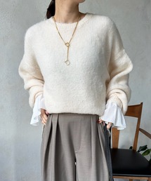 DouDou | 【新色追加】起毛加工モヘヤプルオーバー(ニット/セーター)