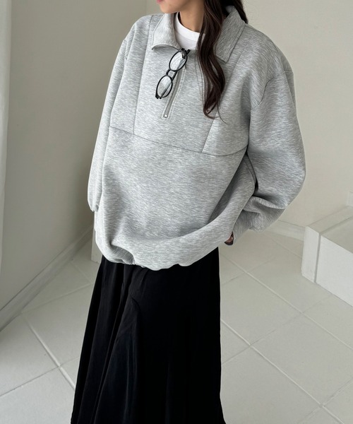 GeeRA（ジーラ）の「滑らかな肌ざわり！ダンボールハーフジップ