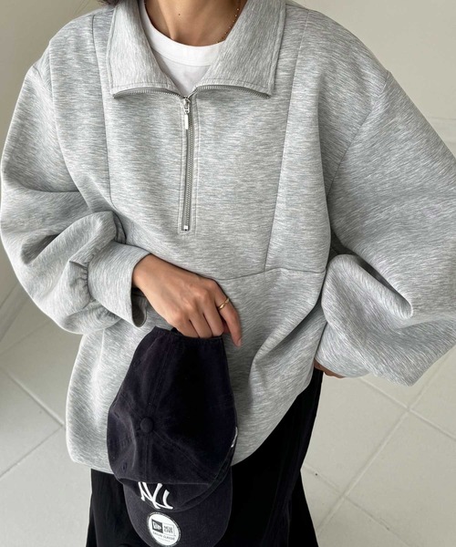 GeeRA（ジーラ）の「滑らかな肌ざわり！ダンボールハーフジップ