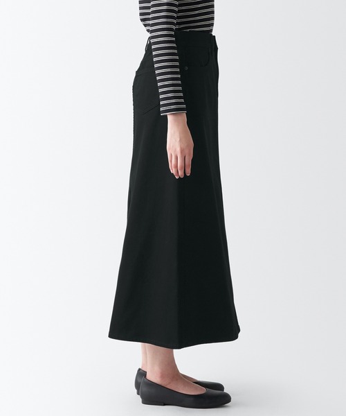 無印良品（ムジルシリョウヒン）の「デニムＡラインスカート　黒（デニムスカート・レディース・ブラック・S/XS/M/L/XXL/XL）」の3枚目の写真