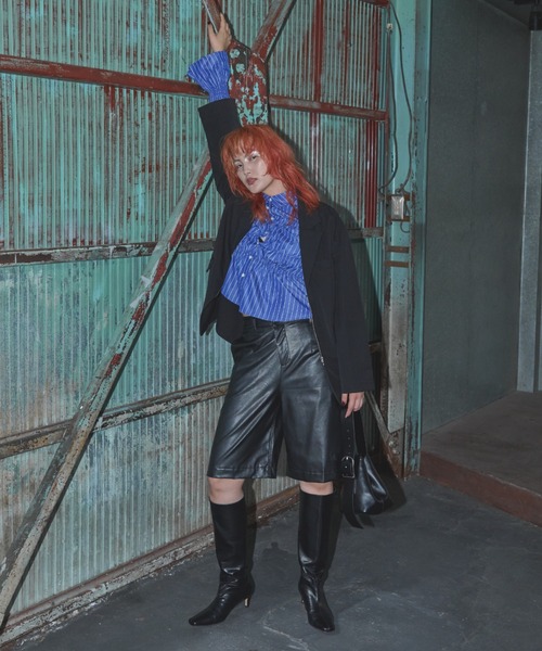 Solace(ソレイス)の「ファスナーレスロングブーツ(ブーツ・レディース・ブラック・24/25)」の16枚目の写真