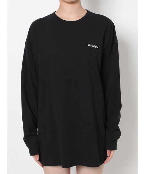 EVRIS（エヴリス）の「MOONLIGHT ロンT（Tシャツ/カットソー・レディース・ホワイト/ブラック・FREE）」の18枚目の写真