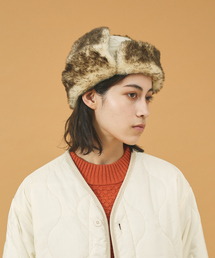 【RUBEN/ルーベン】NYLON MIXFUR FLIGHT/ナイロンフライトキャップ/ユニセックス/ RUS-6393