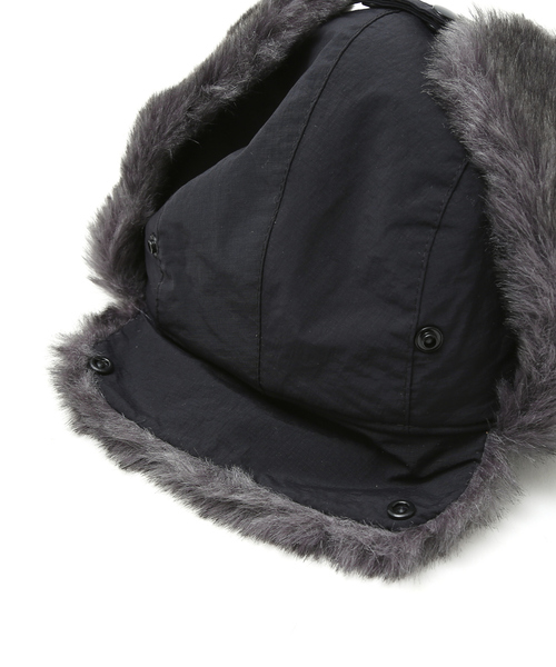 Ruben（ルーベン）の「【RUBEN/ルーベン】NYLON MIXFUR FLIGHT/ナイロンフライトキャップ/ユニセックス/ RUS-6393（キャップ・メンズ・オレンジ/ブラック/ベージュ・フリー）」の6枚目の写真