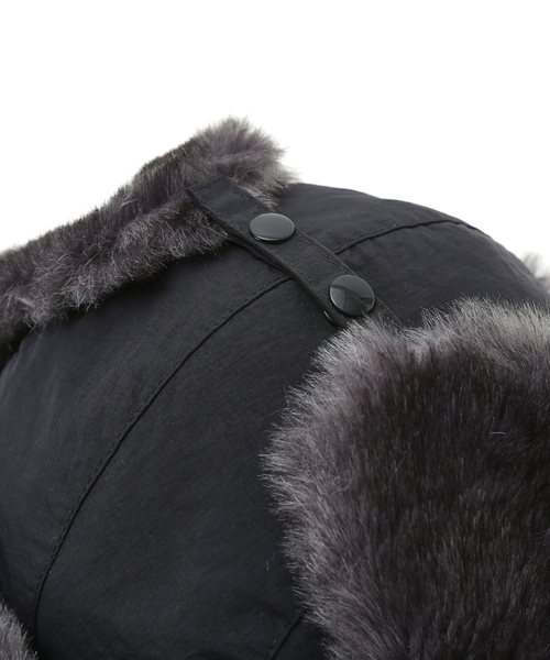 Ruben（ルーベン）の「【RUBEN/ルーベン】NYLON MIXFUR FLIGHT/ナイロンフライトキャップ/ユニセックス/ RUS-6393（キャップ・メンズ・オレンジ/ブラック/ベージュ・フリー）」の7枚目の写真