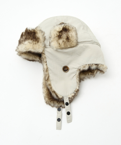 Ruben（ルーベン）の「【RUBEN/ルーベン】NYLON MIXFUR FLIGHT/ナイロンフライトキャップ/ユニセックス/ RUS-6393（キャップ・メンズ・オレンジ/ブラック/ベージュ・フリー）」の18枚目の写真