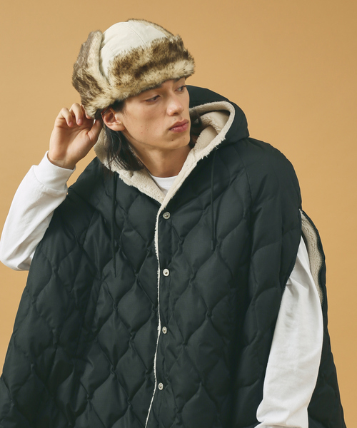 Ruben（ルーベン）の「【RUBEN/ルーベン】NYLON MIXFUR FLIGHT/ナイロンフライトキャップ/ユニセックス/ RUS-6393（キャップ・メンズ・オレンジ/ブラック/ベージュ・フリー）」の21枚目の写真