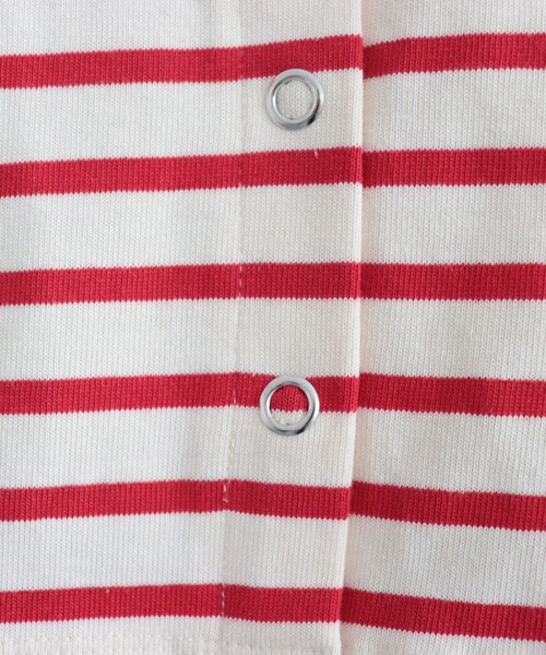 fredy emue（フレディエミュ）の「ボリューム袖 ボーダーカーディガン（カーディガン/ボレロ・レディース・ブルー系その他/ホワイト系その他/レッド系その他・38）」の15枚目の写真