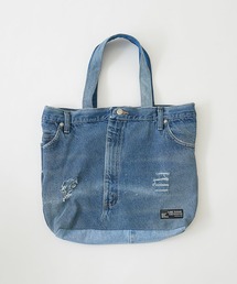 ダメージデニムリメイクバッグ（M）No.632☆ハンドバッグ ダメージデニムリメイクバッグ（M）No.632☆ハンドバッグの通販