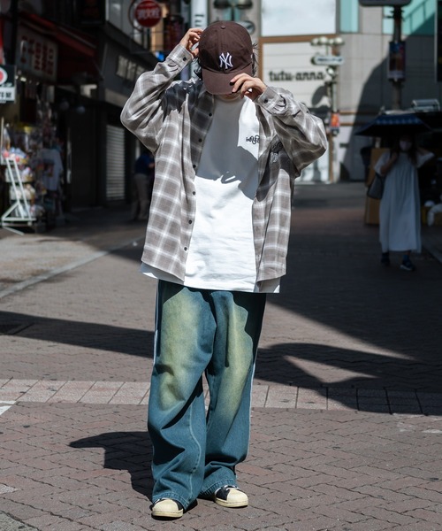 kutir（クティール）の「ダイス刺繍オンブレチェックビック長袖シャツ（シャツ/ブラウス・メンズ・パープル/ライトグレー/グレー・SMALL/MEDIUM/LARGE）」の20枚目の写真