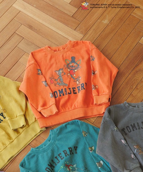 BAYFLOW（ベイフロー）の「【TOM and JERRY（トムとジェリー）】カラフルダイTシャツ（KIDS）（Tシャツ/カットソー・キッズ・パープル/グリーン/イエロー/オレンジ/チャコール・120cm/140cm/110cm/130cm）」の5枚目の写真