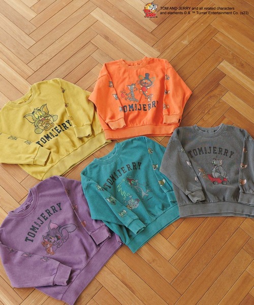 BAYFLOW（ベイフロー）の「【TOM and JERRY（トムとジェリー）】カラフルダイTシャツ（KIDS）（Tシャツ/カットソー・キッズ・パープル/グリーン/イエロー/オレンジ/チャコール・120cm/140cm/110cm/130cm）」の6枚目の写真