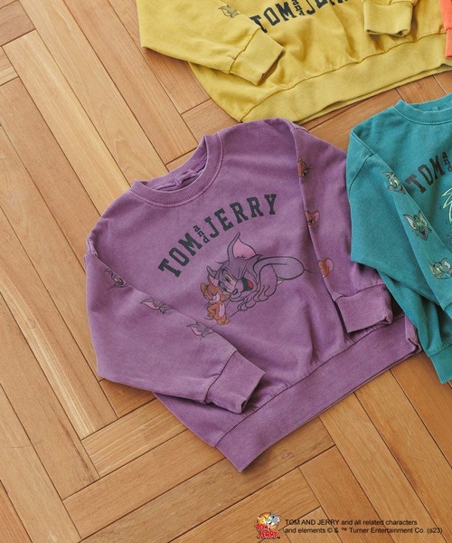 BAYFLOW（ベイフロー）の「【TOM and JERRY（トムとジェリー）】カラフルダイTシャツ（KIDS）（Tシャツ/カットソー・キッズ・パープル/グリーン/イエロー/オレンジ/チャコール・120cm/140cm/110cm/130cm）」の7枚目の写真