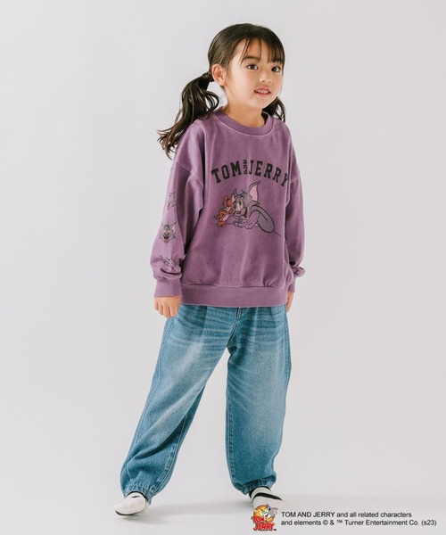BAYFLOW（ベイフロー）の「【TOM and JERRY（トムとジェリー）】カラフルダイTシャツ（KIDS）（Tシャツ/カットソー・キッズ・パープル/グリーン/イエロー/オレンジ/チャコール・120cm/140cm/110cm/130cm）」の8枚目の写真