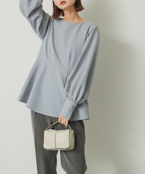 SENSE OF PLACE by URBAN RESEARCH（センスオブプレイスバイアーバンリサーチ）の「2WAYセンターシームプチショルダーバッグ（ショルダーバッグ・レディース・ブラック/アイボリー/ブルー/シルバー・ONE）」の13枚目の写真