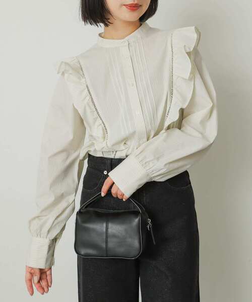 SENSE OF PLACE by URBAN RESEARCH（センスオブプレイスバイアーバンリサーチ）の「2WAYセンターシームプチショルダーバッグ（ショルダーバッグ・レディース・ブラック/アイボリー/ブルー/シルバー・ONE）」の19枚目の写真