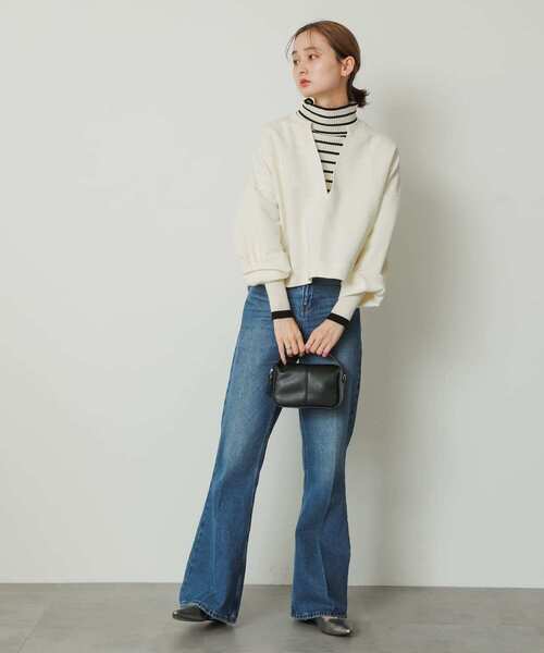 SENSE OF PLACE by URBAN RESEARCH（センスオブプレイスバイアーバンリサーチ）の「2WAYセンターシームプチショルダーバッグ（ショルダーバッグ・レディース・ブラック/アイボリー/ブルー/シルバー・ONE）」の21枚目の写真