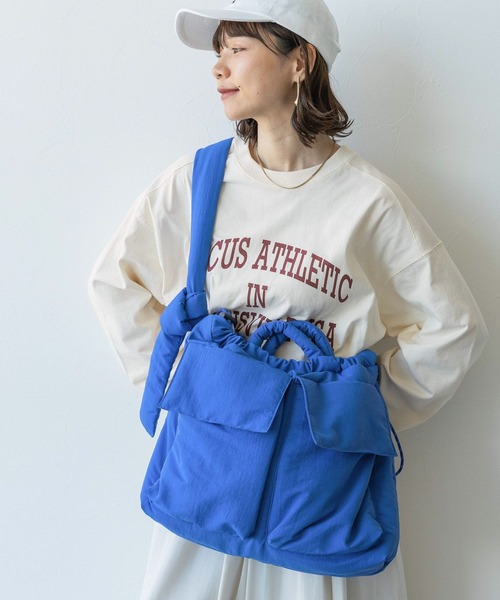 RAGEBLUE(レイジブルー)の「3WAYナイロンショルダーバック(ショルダーバッグ・レディース・ブルー/ブラック/オリーブ・FREE)」の7枚目の写真