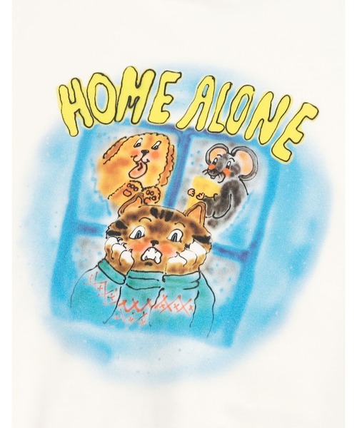 Little sunny bite(リトルサニーバイト)の「《Little sunny bite》little sunny bite x anna hofmann Home alone sweat top(スウェット・レディース・ホワイト/ブルー・SMALL)」の11枚目の写真