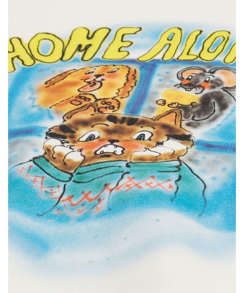 Little sunny bite(リトルサニーバイト)の「《Little sunny bite》little sunny bite x anna hofmann Home alone sweat top(スウェット・レディース・ホワイト/ブルー・SMALL)」の12枚目の写真