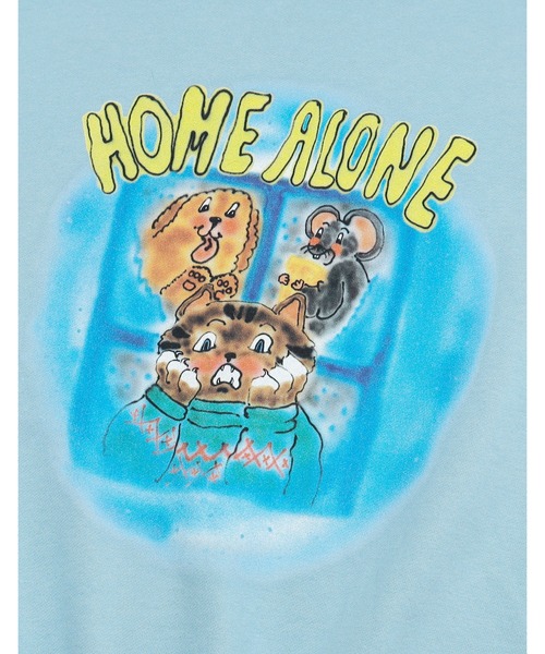 Little sunny bite(リトルサニーバイト)の「《Little sunny bite》little sunny bite x anna hofmann Home alone sweat top(スウェット・レディース・ホワイト/ブルー・SMALL)」の18枚目の写真
