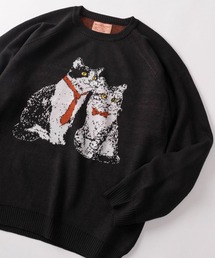 make a ray!（メイク ア レイ！）の「【81】アニマルデザイン ダブルジャガード アソート クルーネックニット（ニット/セーター・メンズ）」