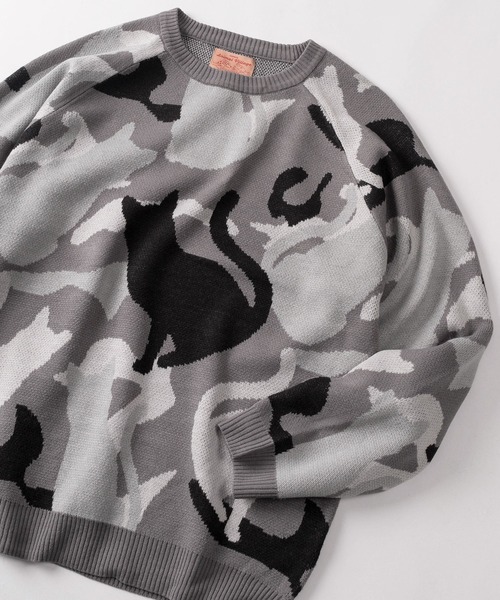 Viedit アニマルニットポロ グレー VIEDIT アニマルニットポロ グレー