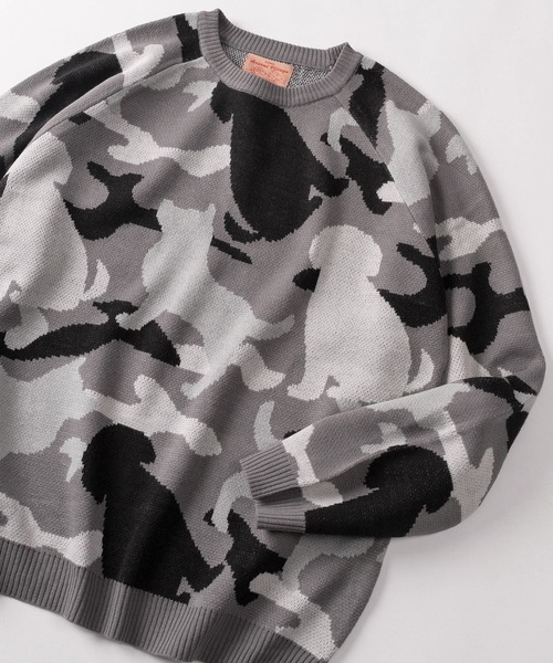 ディーゼル　diesel 迷彩　アニマル　ニット　セーター DIESEL ディーゼル アニマル柄セーター (DIESEL/ニット・セーター