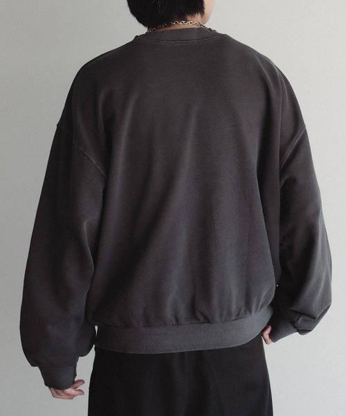 epnok(エプノック)の「ウラケピグメントスウェット(スウェット・メンズ・チャコールグレー/グレー・LARGE/SMALL/MEDIUM)」の5枚目の写真