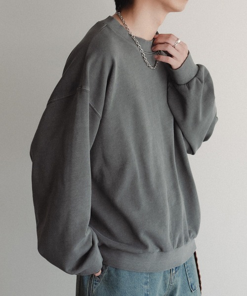 epnok(エプノック)の「ウラケピグメントスウェット(スウェット・メンズ・チャコールグレー/グレー・LARGE/SMALL/MEDIUM)」の18枚目の写真